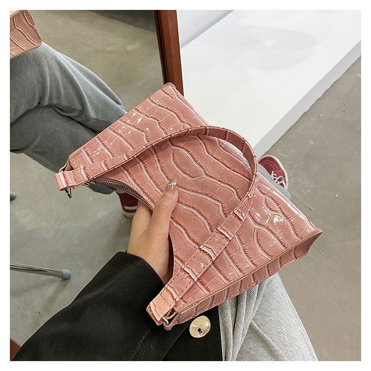 High Quality Retro Casual Women's Totes Shoulder Bag Fashion Exquisite Purses Handbags Leather Pink Bag For Ladies