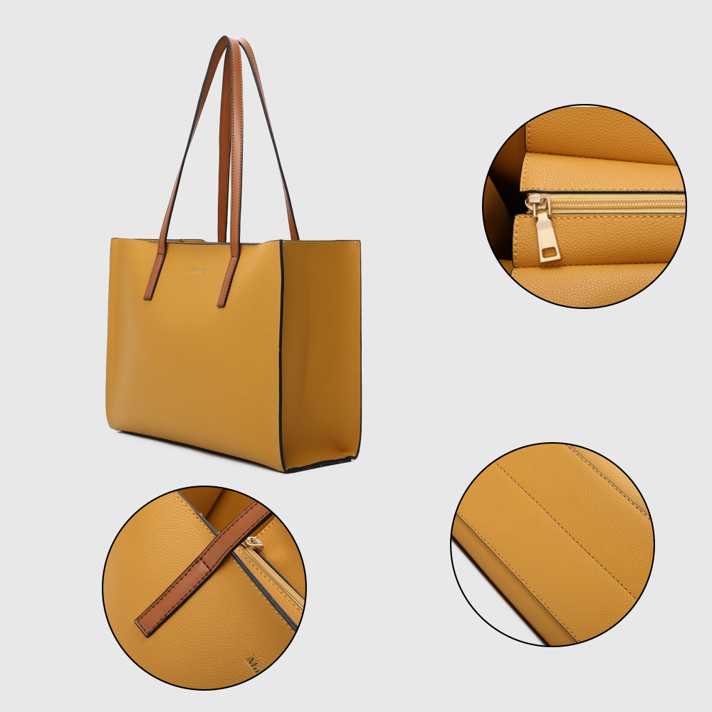 Hot Selling Bolsas Simple Design Handbags Large Capacity Pu Strap Shoulder Handbag Women Casual Tote Bag For Ladies