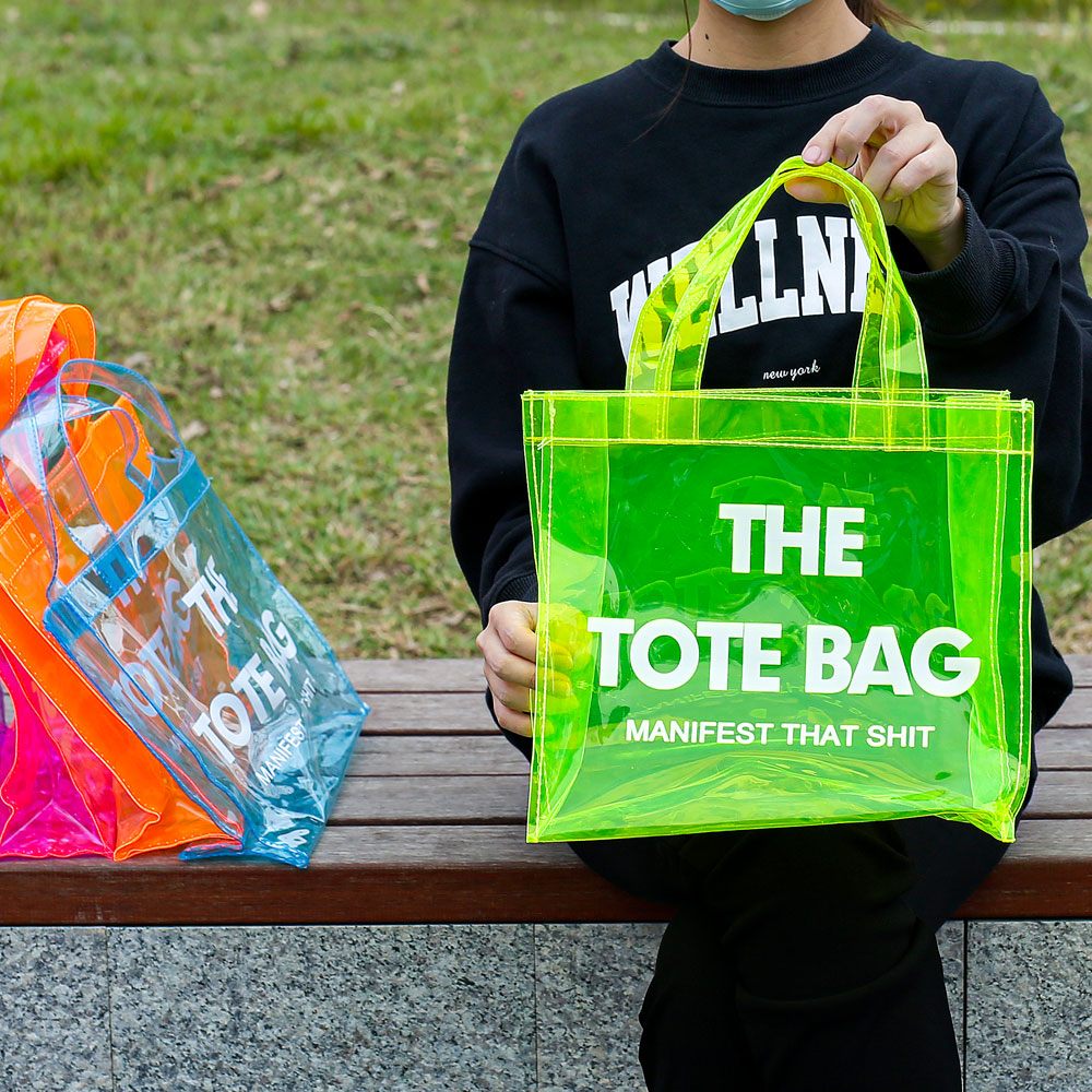 2023 New Trending Summer Translucent Transparent Clear Pvc Women's Tote Bags  Purses And Handbags Women Hand Bags 