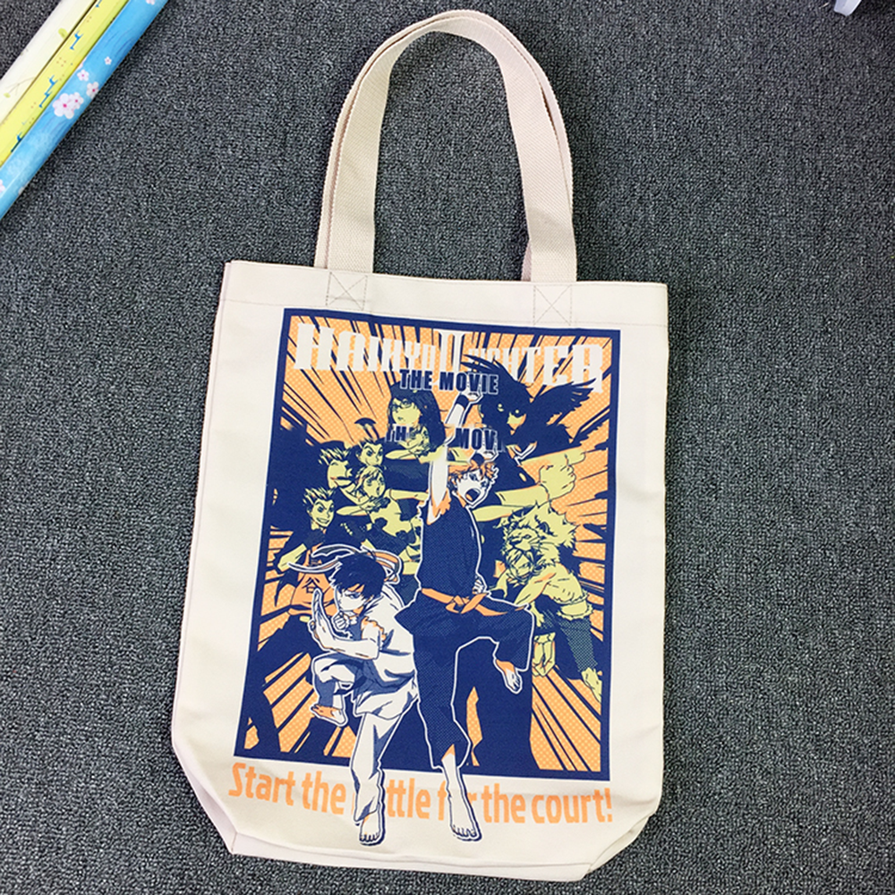 Reusable canvas bag Soft Solid Durable cotton canvas tote bag women's shopping bag with  print 