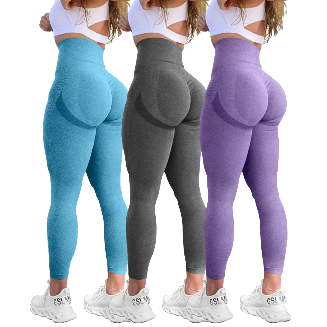 2021 New Design Workout Plus Size Women's Leggings High Waist Yoga Pants Tummy Control Lift Leggings BK227