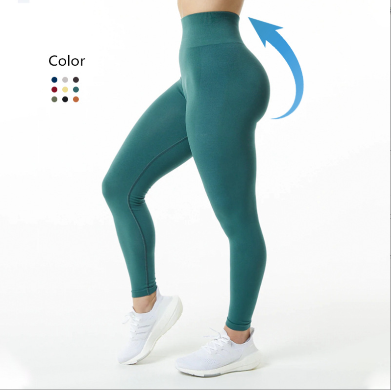 Multicolor Women Gym Fitness Leggings High Waist Booty Push Up Workout Yoga Scrunch Butt Leggings