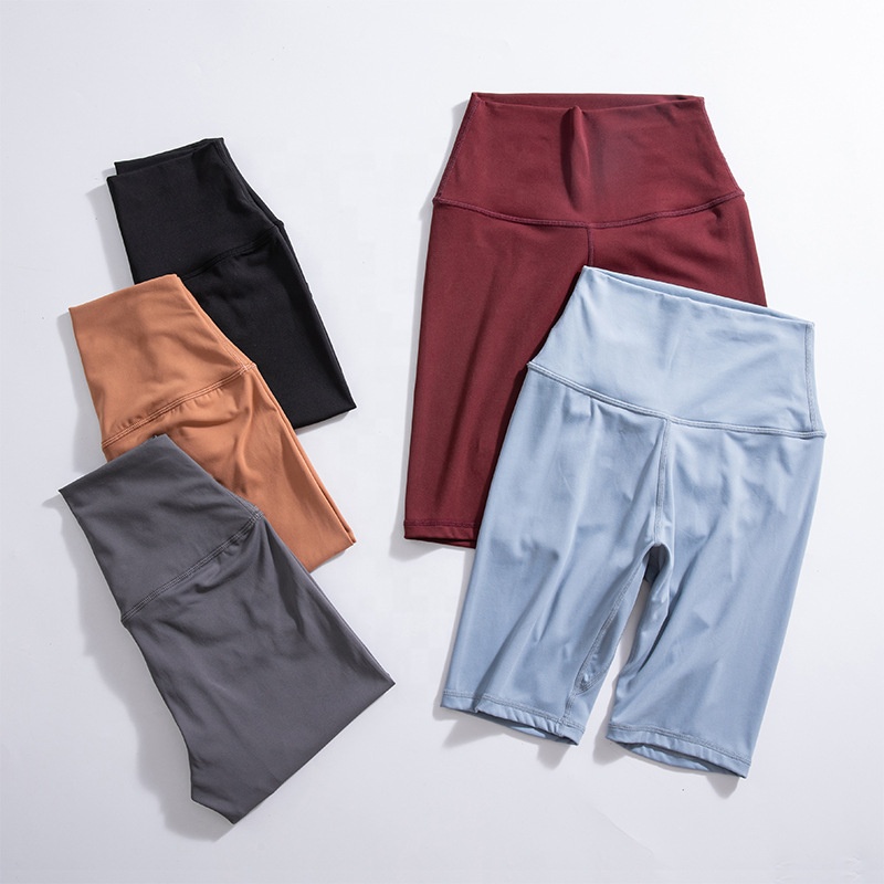 Women's High Waist Soft lulu Yoga Shorts Women's Casual Workout Quick Dry Fitness Seamless Leggings