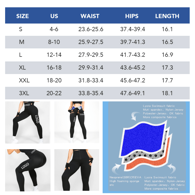 High Tummy Control Plus Size Sauna Body Shaper Legging Short Pants Women Sweat Leggings  Private Label Waist Train