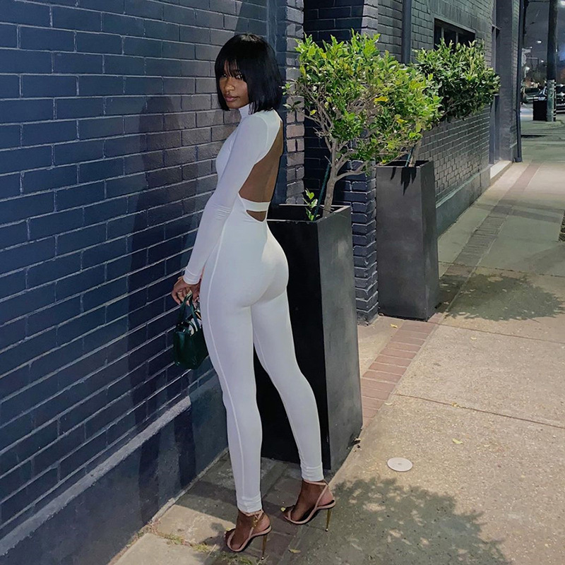 2022 Workout Jumpsuit  Fall Sexy Bodycon One Piece Playsuits Romper Bodysuits Women Jumpsuits