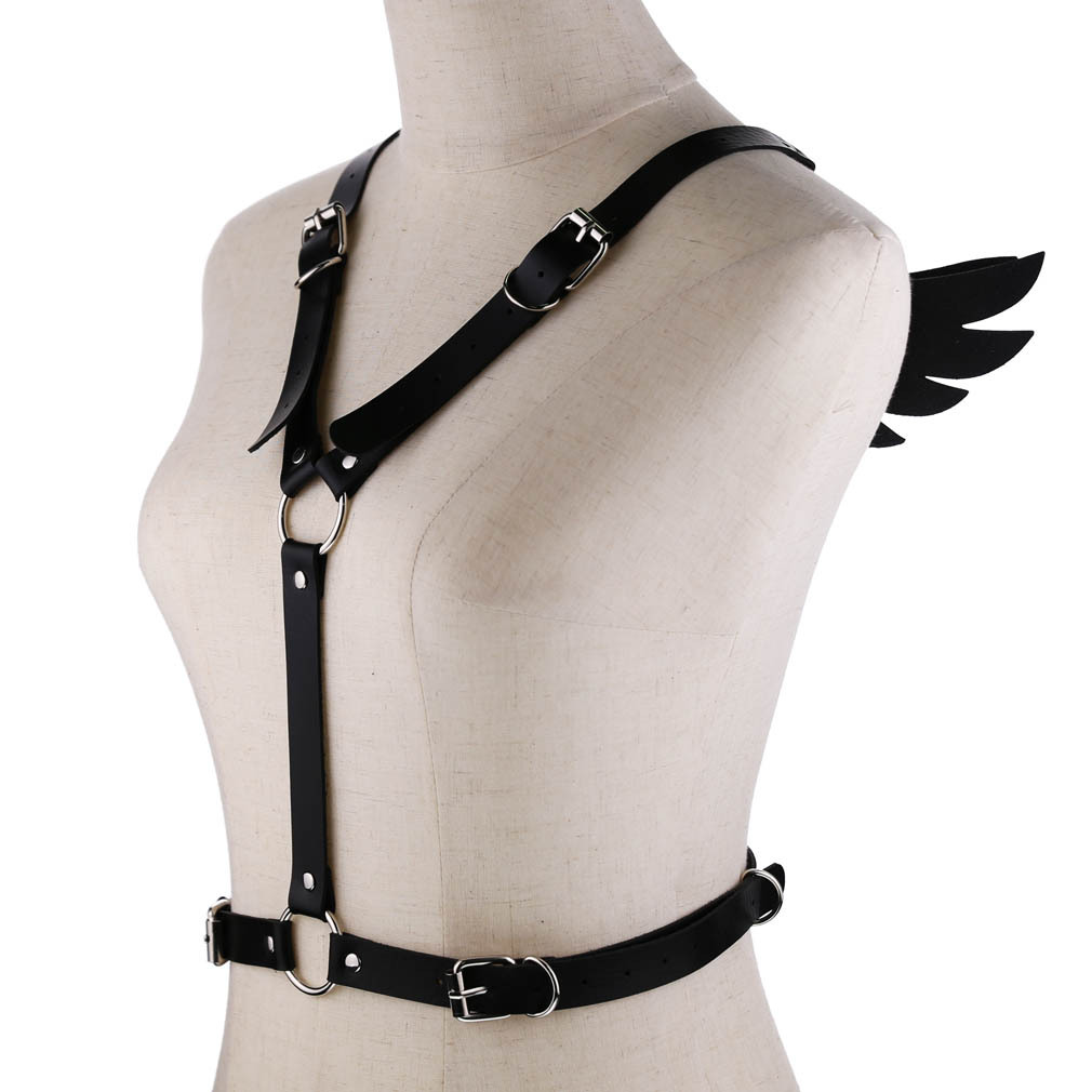  Angel Wing Strap Women Sexy Belly Belt Leather Women Sexy Corset With Belt
