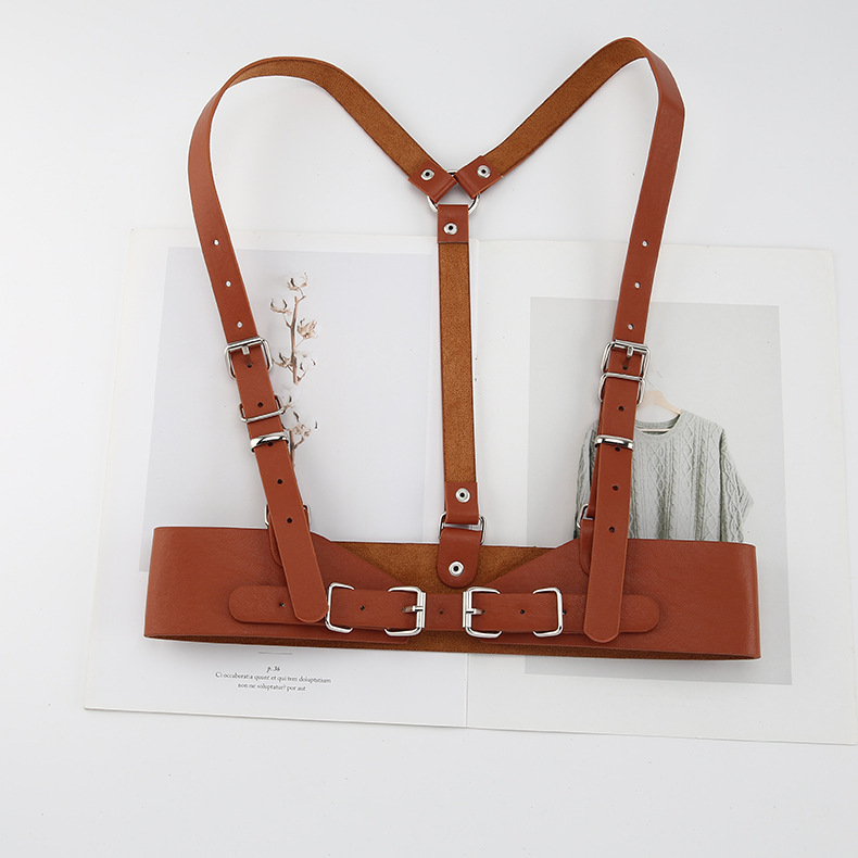 New functional punk style waistband for women in Europe and America with dress, shirt, suspender waist seal