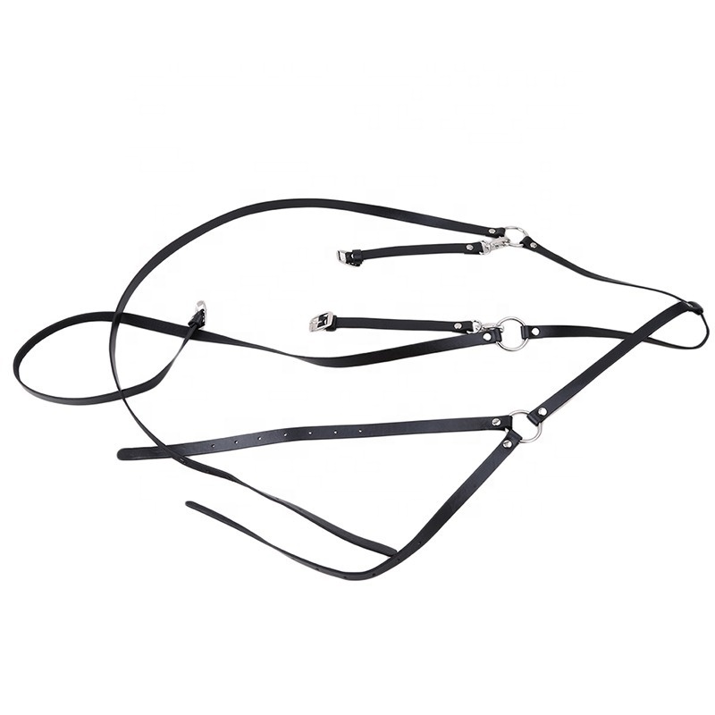 Casual Leather Waist Decoration Binding Belt Personality Suspender Strap and Belt Integrated Suspender Shirt Girdle