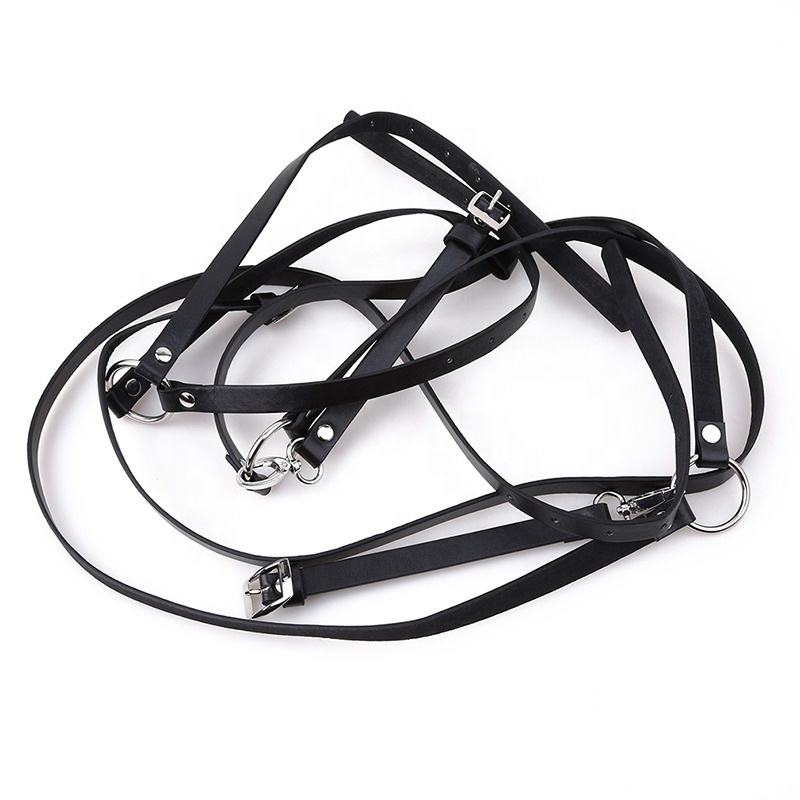 Casual Leather Waist Decoration Binding Belt Personality Suspender Strap and Belt Integrated Suspender Shirt Girdle