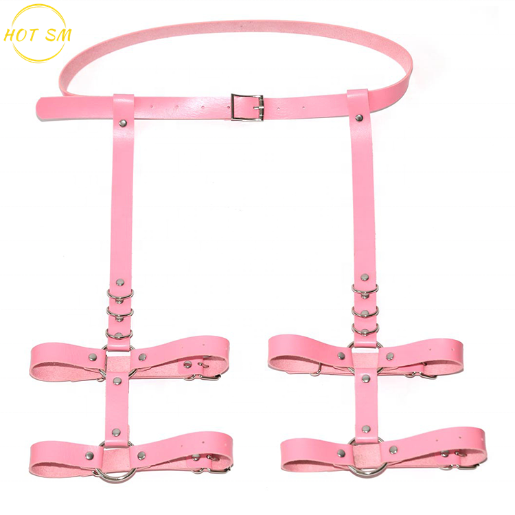 New Lingerie Sexy Erotic Harness Belts Bondage Suspender Belt Gothic Punk Style Pu Leather Harness Leg Garters