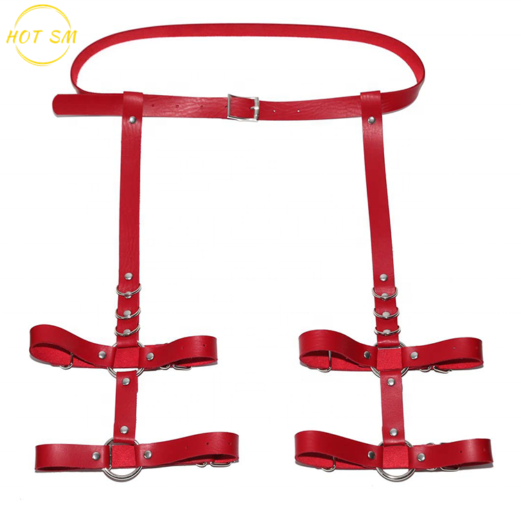 New Lingerie Sexy Erotic Harness Belts Bondage Suspender Belt Gothic Punk Style Pu Leather Harness Leg Garters