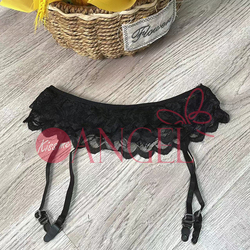 KISS ME ANGEL  private lace trim hollow out temptation accessories sexy mesh suspender garter belt sexy women