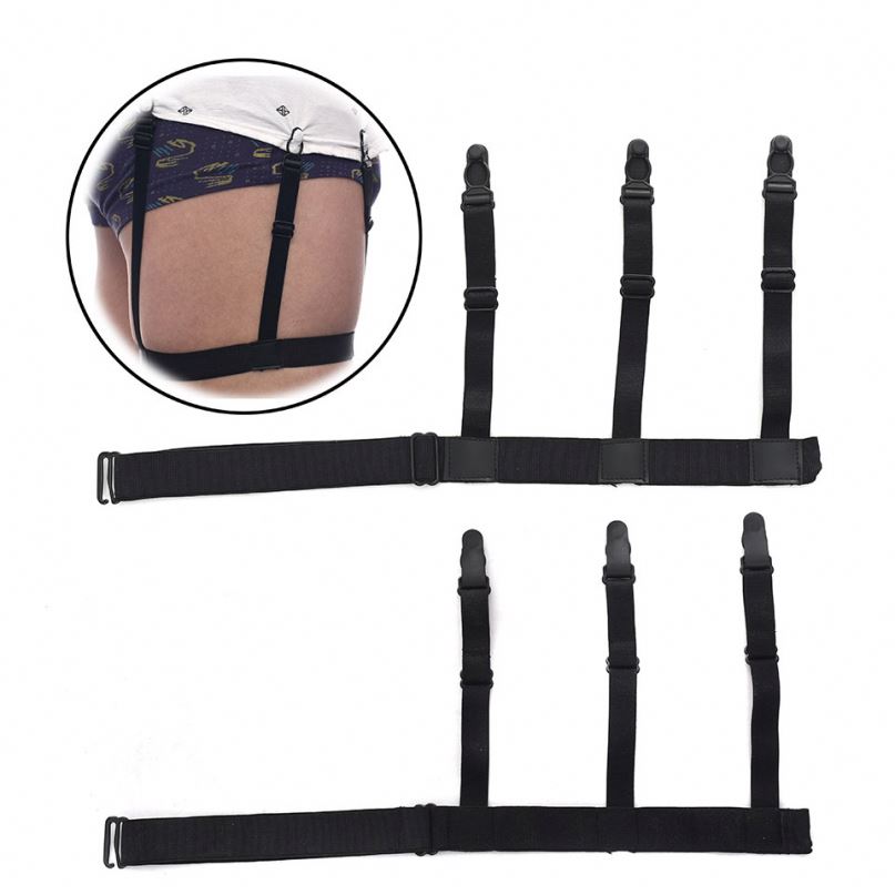 Men'S Shirt Stay Suspenders Garter Women Men Leg Elastic Harness Braces For Business Shirts Adjustable Sock Garter Holde