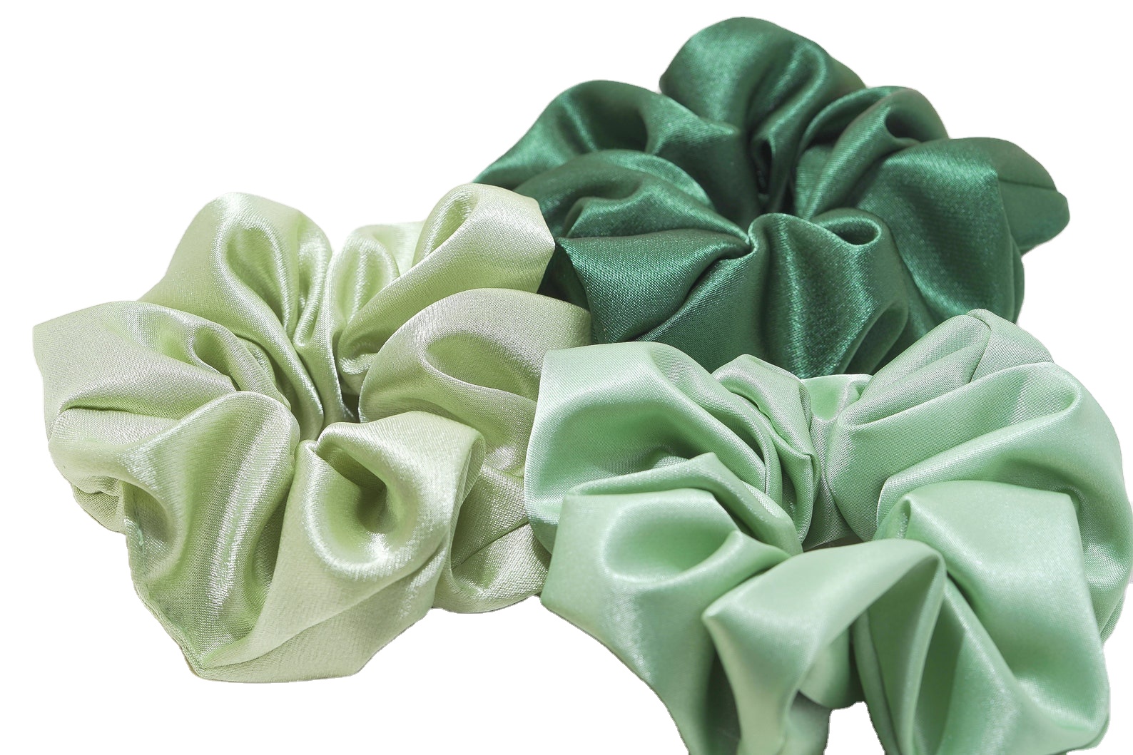 Suzhou  Supply 16MM Pure 100% Silk Scrunchies Pure Silk Hair Ties Scrunchies for Ponytail