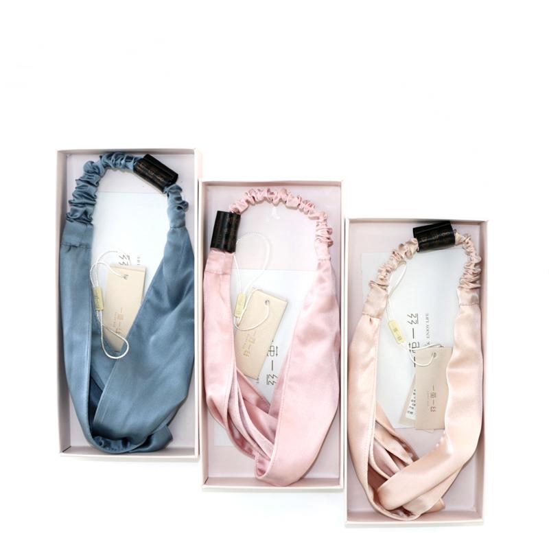  100% Mulberry Silk Scrunchie Hair Accessories Elastics Hair Bands Headband Ponytail Hair Ties For Women Girls