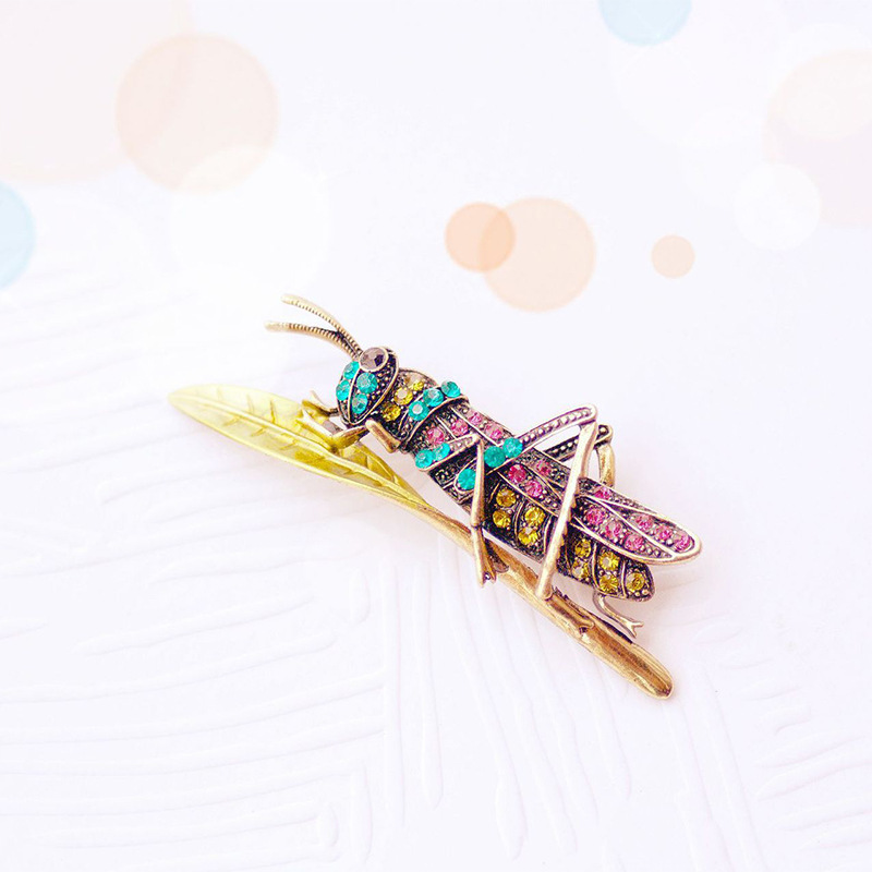 New rhinestone brooches in bulk Zinc Alloy brooches luxury women Insect fashion jewelry for woman