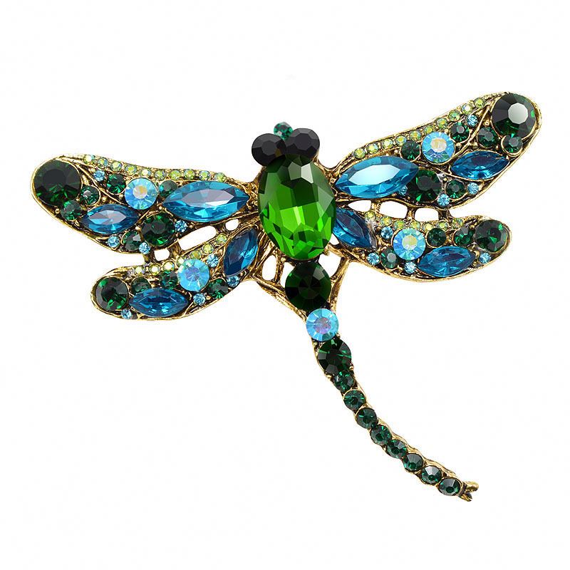 Fashion luxury Dragonfly jewelry designer brooches pin for woman