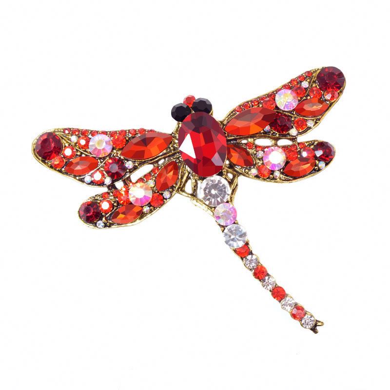 Fashion luxury Dragonfly jewelry designer brooches pin for woman