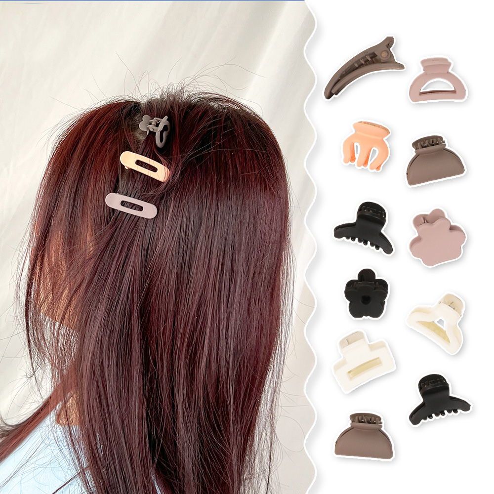  10pcs/Box Mini Hair Claw Clips Cute Fringe Hair Clip Set 33 Patterns Sweet Clips Hair Accessories for Women Gi