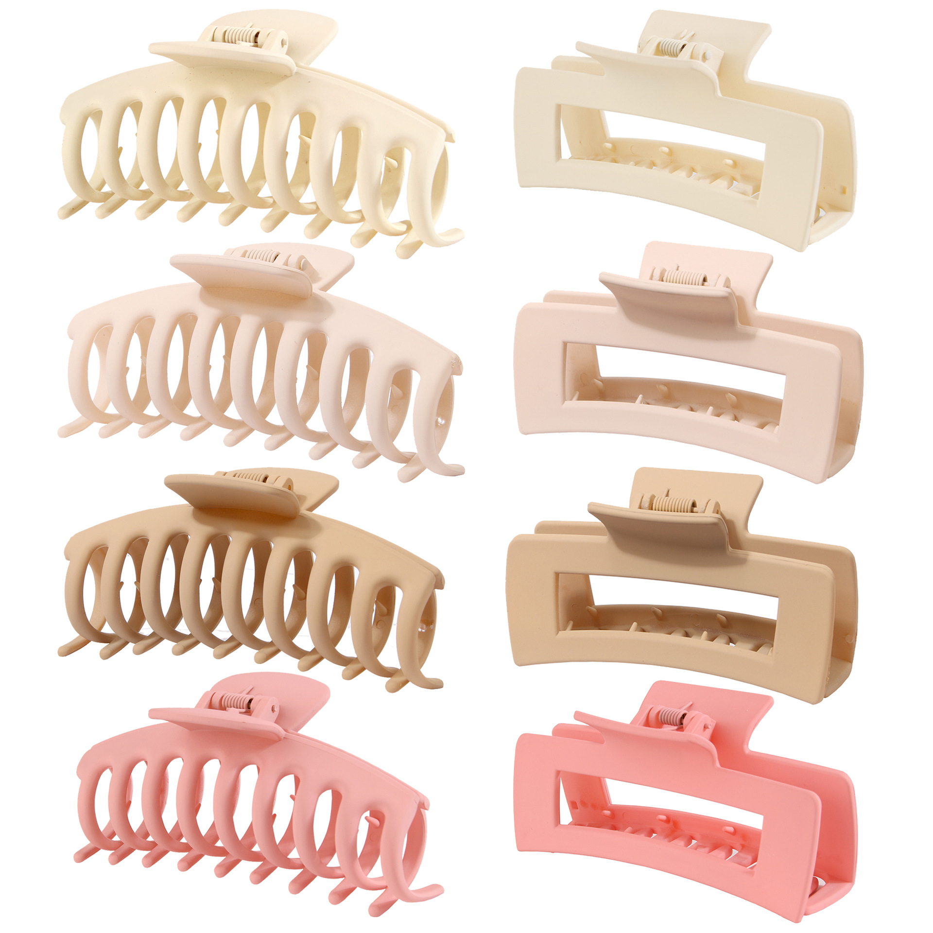 8pcs sets Claw clips 4 Inch Nonslip Large Hair Clips for Thick Hair Women Claw Clips