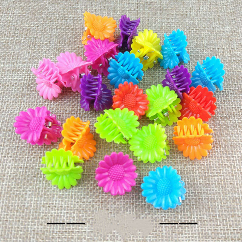 Flower Butterfly Shell Star Shape MINI Size  Hair Claw Clips For Kids Baby Plastic