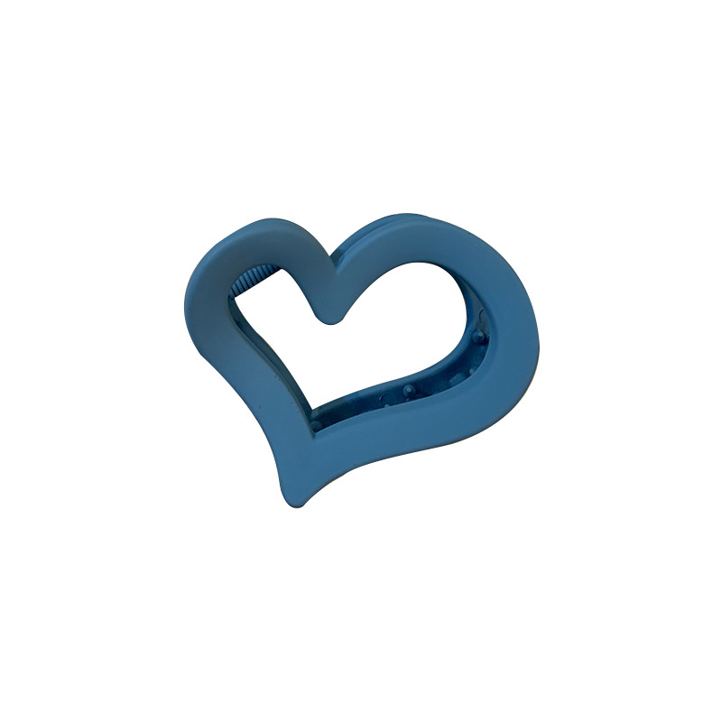 Korean Fashion Heart Temperament Love Shape Frosting Hairpin Sweet Hair Accessories Cute Back Head Matte Hair Claws For 