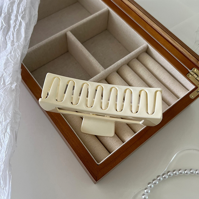 13cm Clip big size Ins Hair Accessories rectangle Hairpin Chain Fashion Hair Plastic Claw Clip