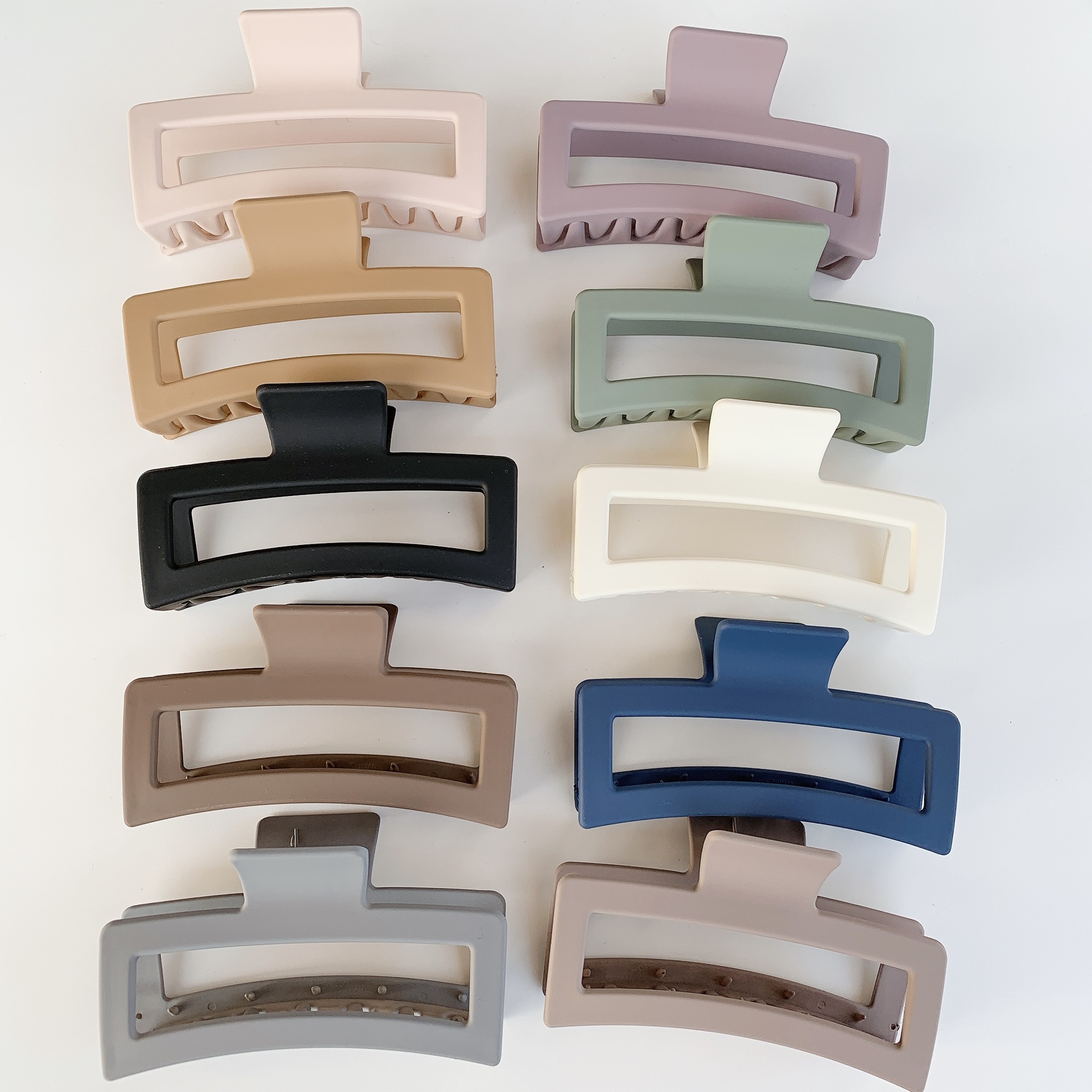 13cm Clip big size Ins Hair Accessories rectangle Hairpin Chain Fashion Hair Plastic Claw Clip