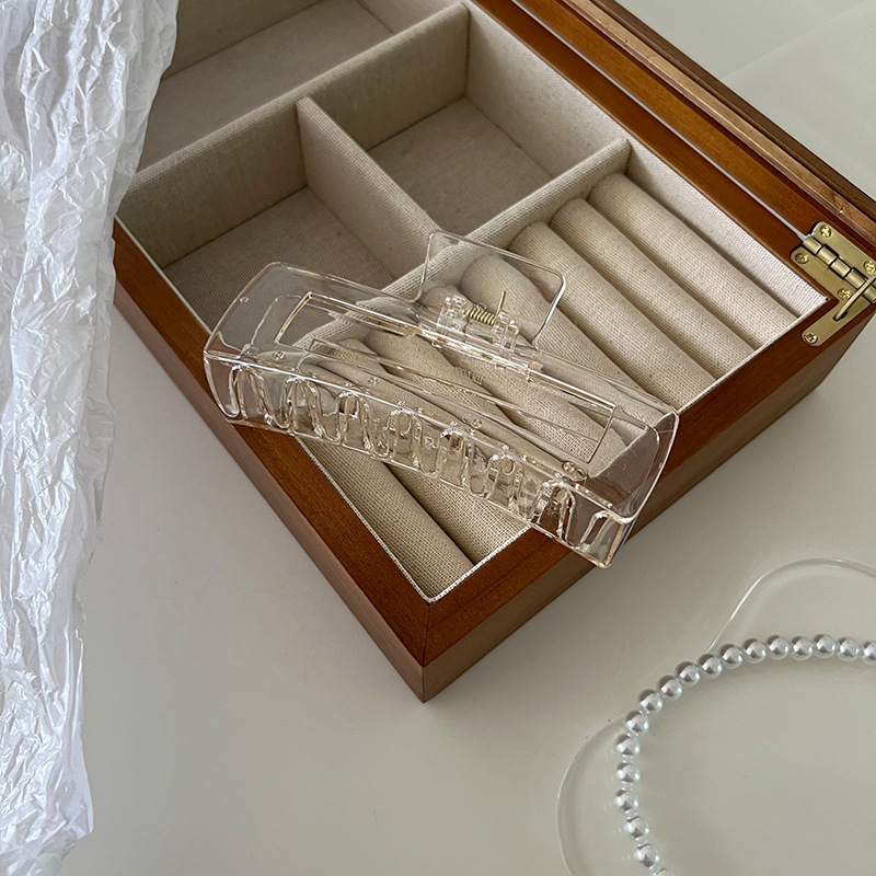 13cm Clip big size Ins Hair Accessories rectangle Hairpin Chain Fashion Hair Plastic Claw Clip