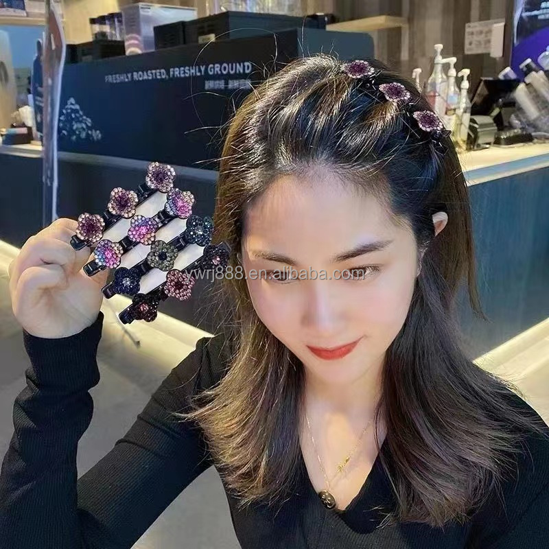 Temperament hair clip female broken braiding artifact hair clip side clip headdress forehead bangs duckbill