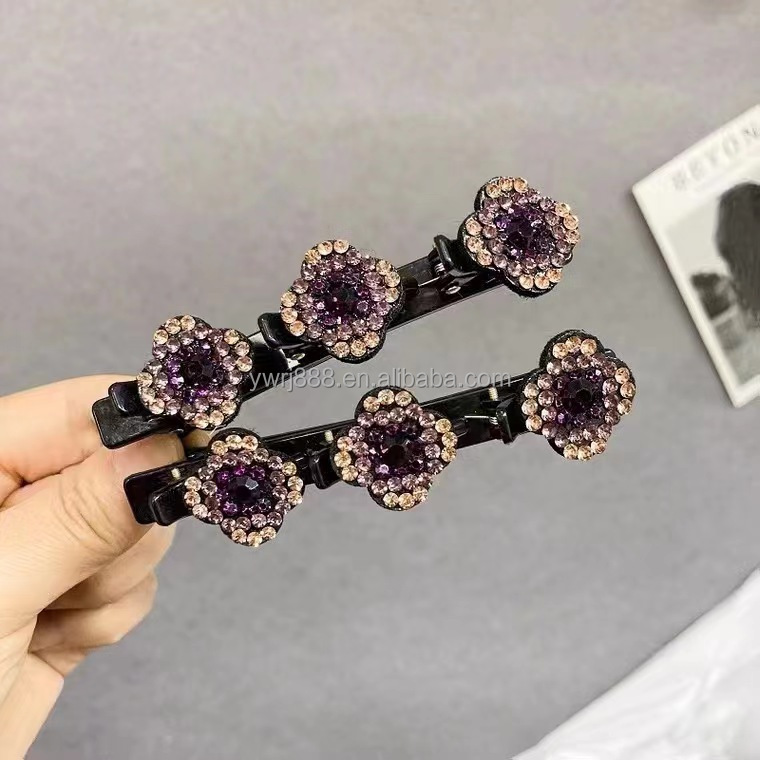 Temperament hair clip female broken braiding artifact hair clip side clip headdress forehead bangs duckbill