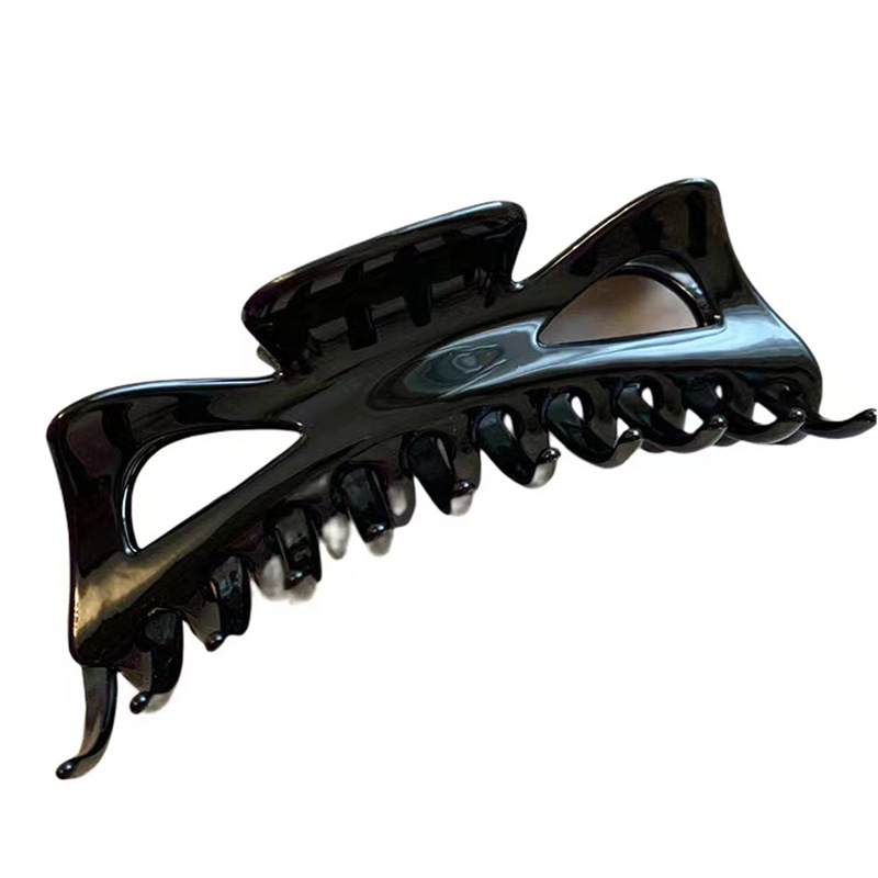 4 colors 5.7inch XXL size Fashion extra big 14.5cm  plastic hair claw crystal hair claw clips for women girls