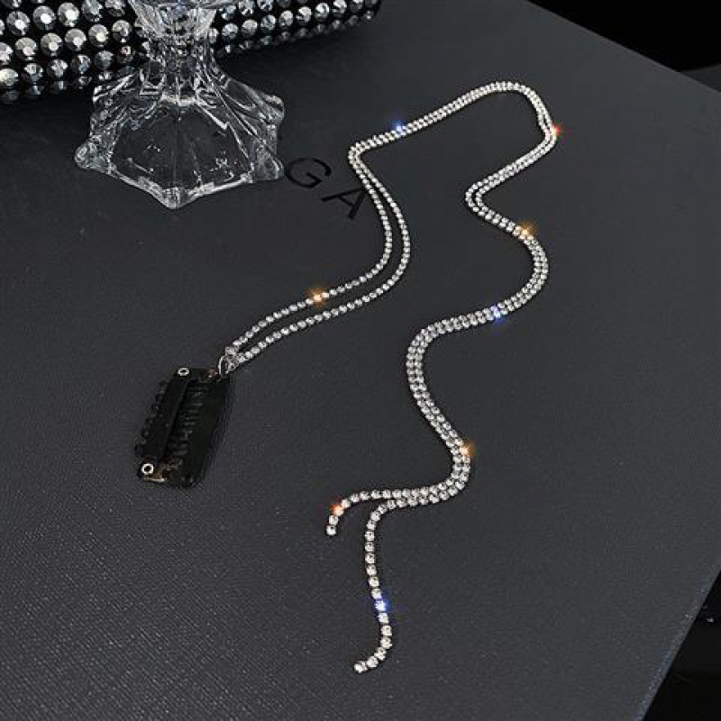 2021 New Flashing Diamond Chain Hairpin Braided Hair Headdress Tassel Hairpin High Sense Temperament Dirty Braided Hairb