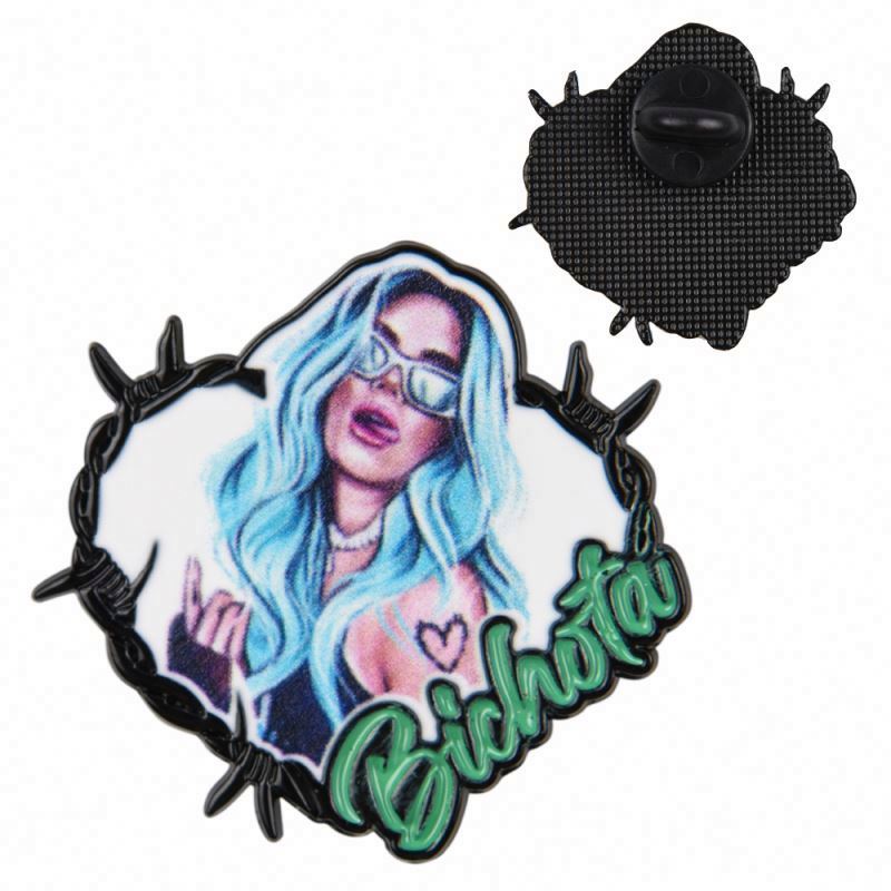 Bad Bunny Cute PVC Brooch pins for women Backpack Pins Personality Hat enamel Pin Charm Jewelry
