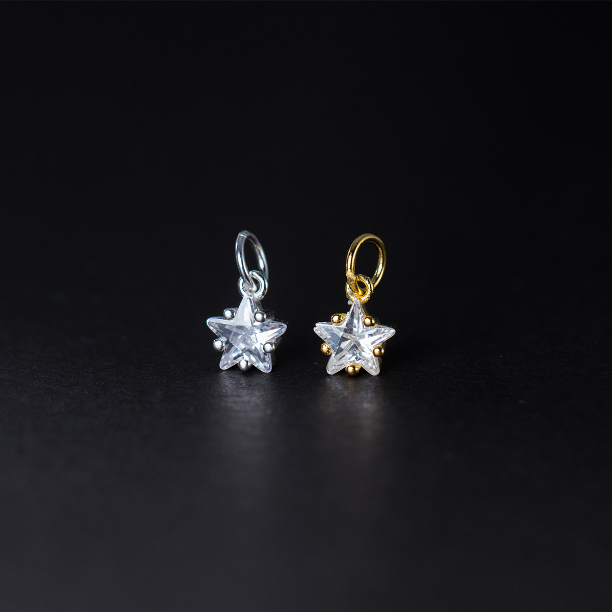 High Quality 925 Sterling Silver Zircon Star Fashion Jewelry Pendants & Charms for Women