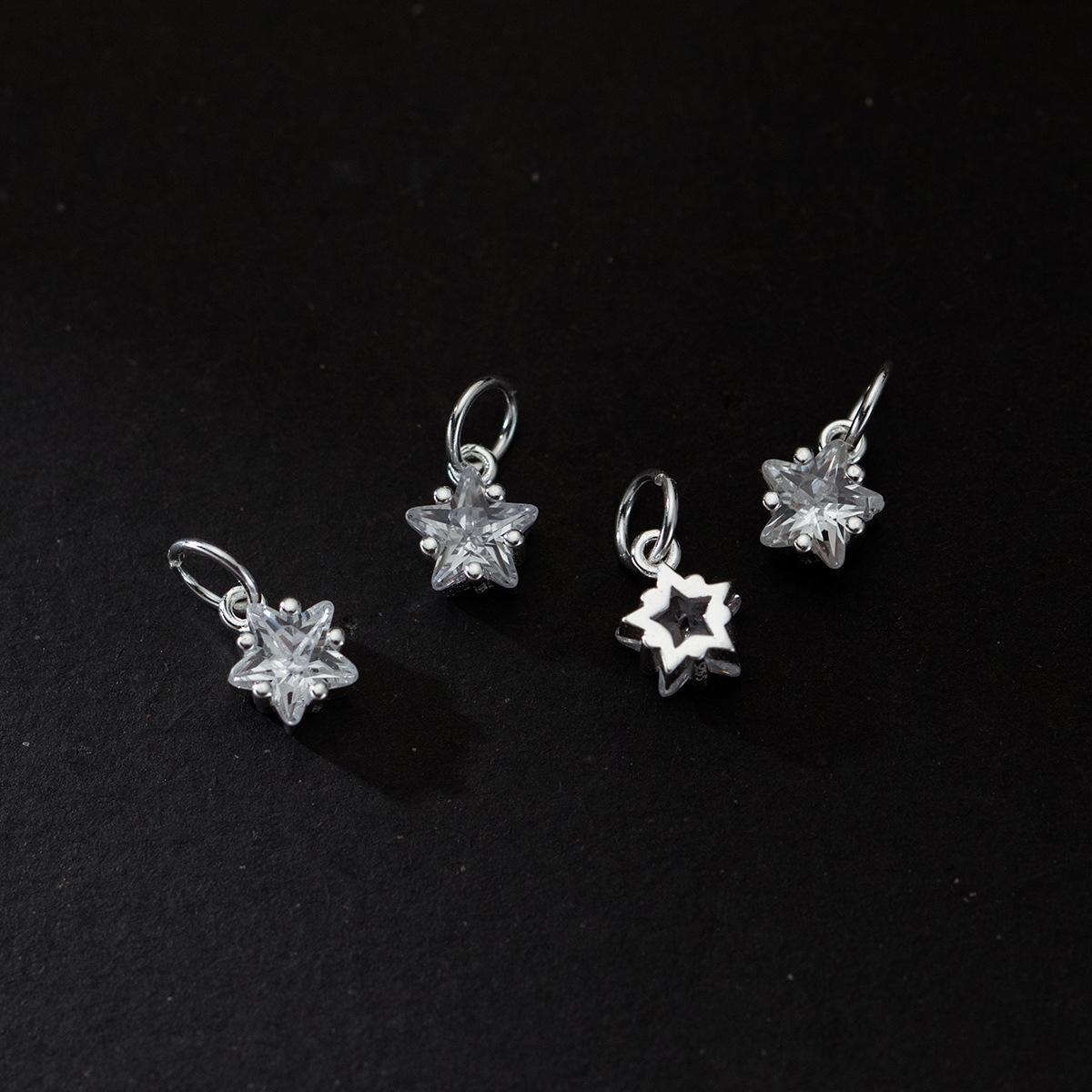 High Quality 925 Sterling Silver Zircon Star Fashion Jewelry Pendants & Charms for Women