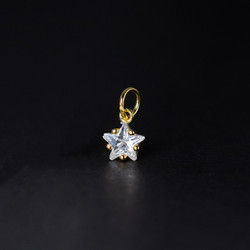High Quality 925 Sterling Silver Zircon Star Fashion Jewelry Pendants & Charms for Women