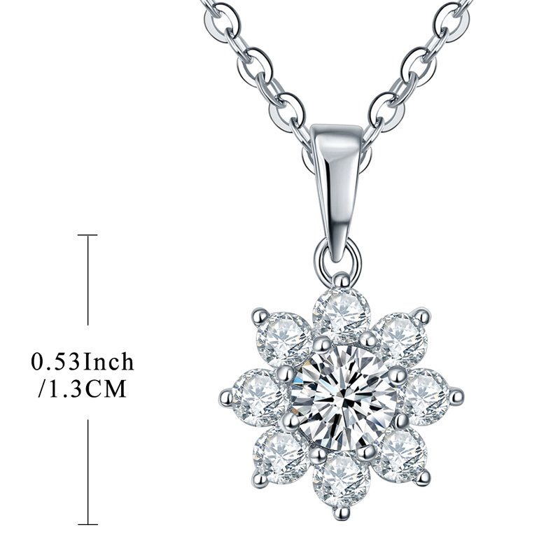 High End 925 Silver Birthstone Pendants Charms   Personalized Trendy Snowflake Pendants Jewelry