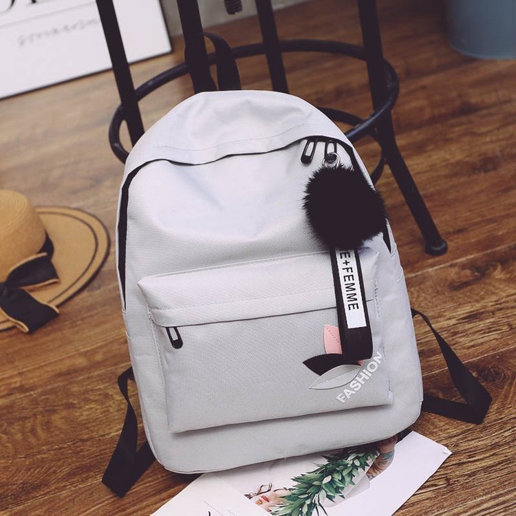 15L  Fresh Travel Solid Color Backpack Student Girl School Bags For Teenage College Wind Women Schoolbag Cheap Backpacks