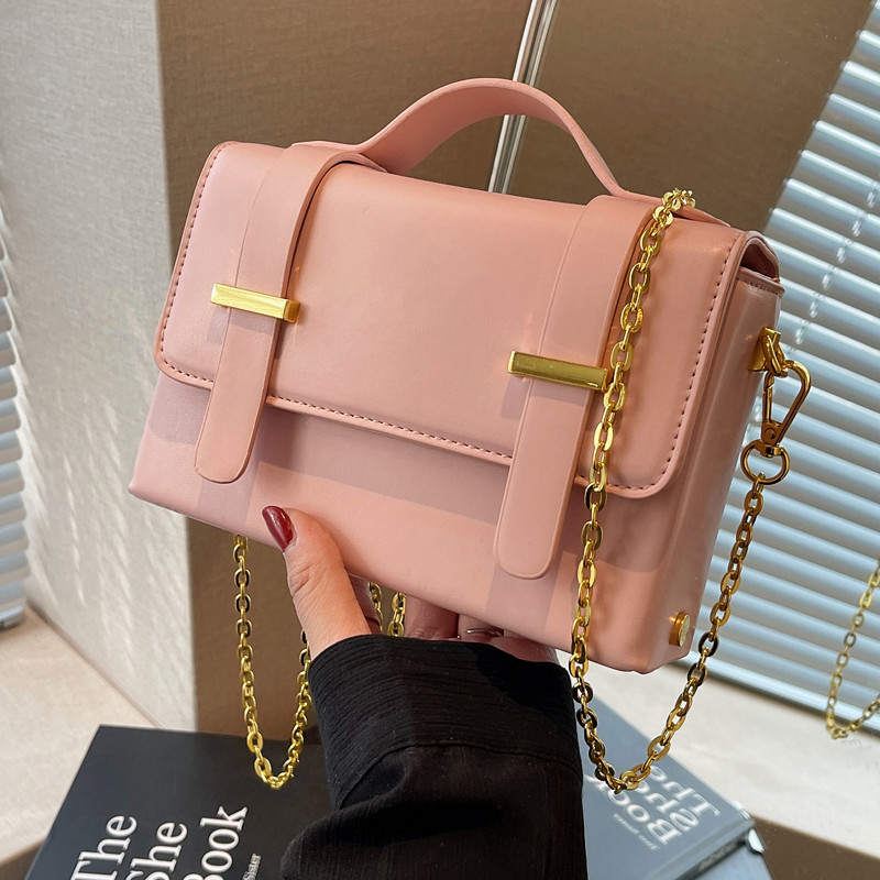 Luxury Brand New Korea Fashion Satchel Messenger Bag Women's Shoulder Bag PU Leather OL Business Briefcase Square Crossb