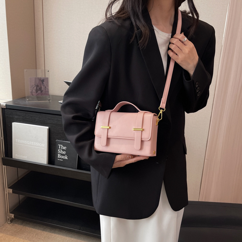 Luxury Brand New Korea Fashion Satchel Messenger Bag Women's Shoulder Bag PU Leather OL Business Briefcase Square Crossb