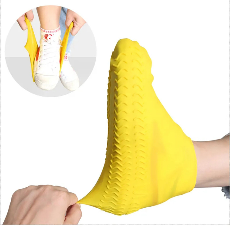 Hot Sale Silicone Waterproof Shoes Covers for Rainy Day Anti Slip Rain Boot Overshoes Camping Outdoor Reusable Shoe Prot