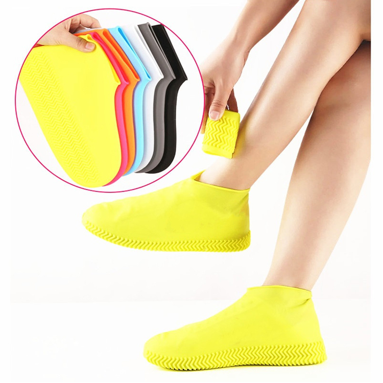 Hot Sale Silicone Waterproof Shoes Covers for Rainy Day Anti Slip Rain Boot Overshoes Camping Outdoor Reusable Shoe Prot