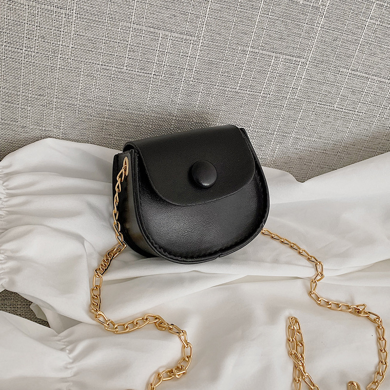 Women's Mini Shoulder Bag New Solid Color Crossbody Bags PU Leather Design Cute Mobile Phone Pocket Small Square Bag Han