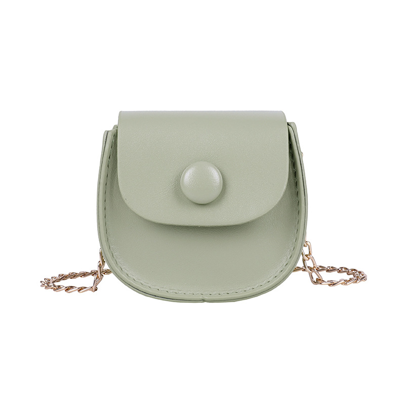 Women's Mini Shoulder Bag New Solid Color Crossbody Bags PU Leather Design Cute Mobile Phone Pocket Small Square Bag Han