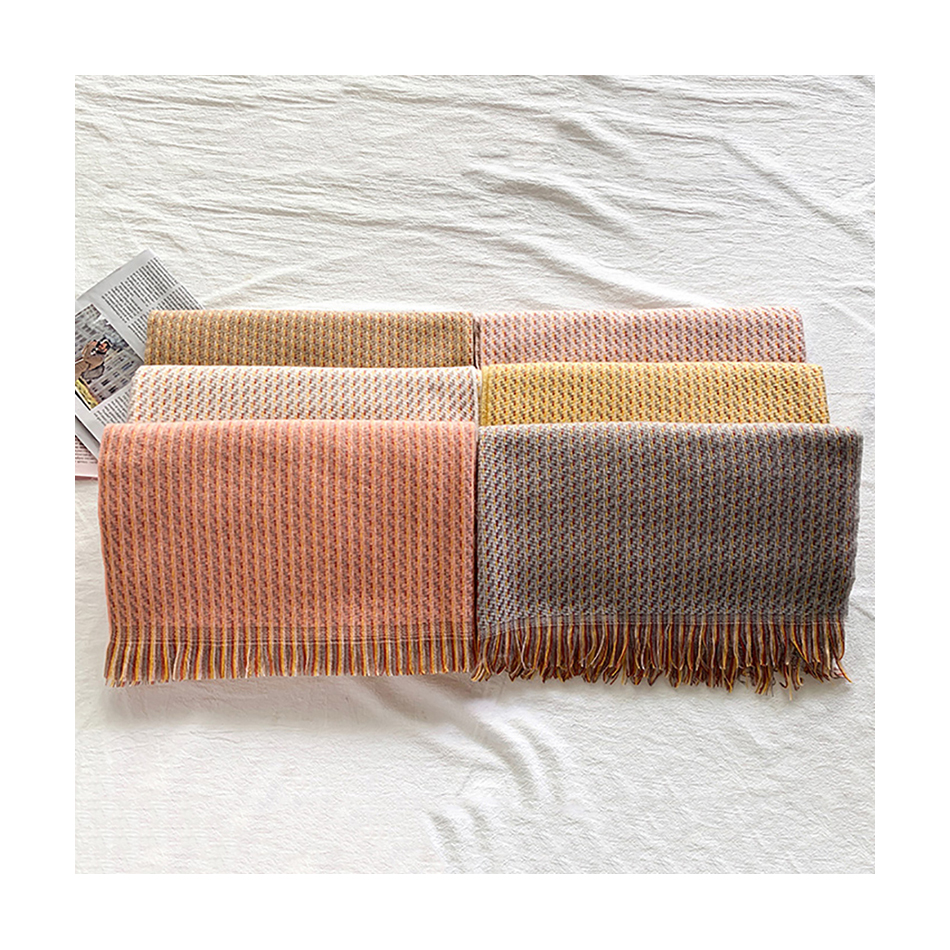 High Quality Winter Warm Scarf Soft Cotton Scarves With Tassel