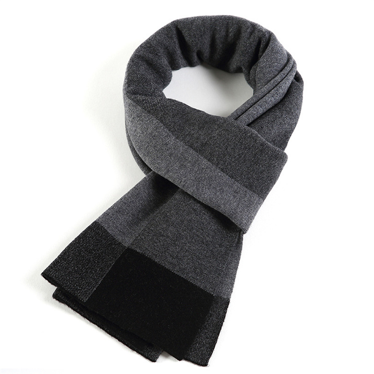 Mens Fashion Business Shawls And Scarves Luxury Knitted Scarf Wool Scarf For Men