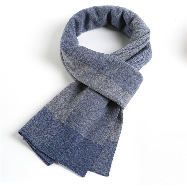 Mens Fashion Business Shawls And Scarves Luxury Knitted Scarf Wool Scarf For Men