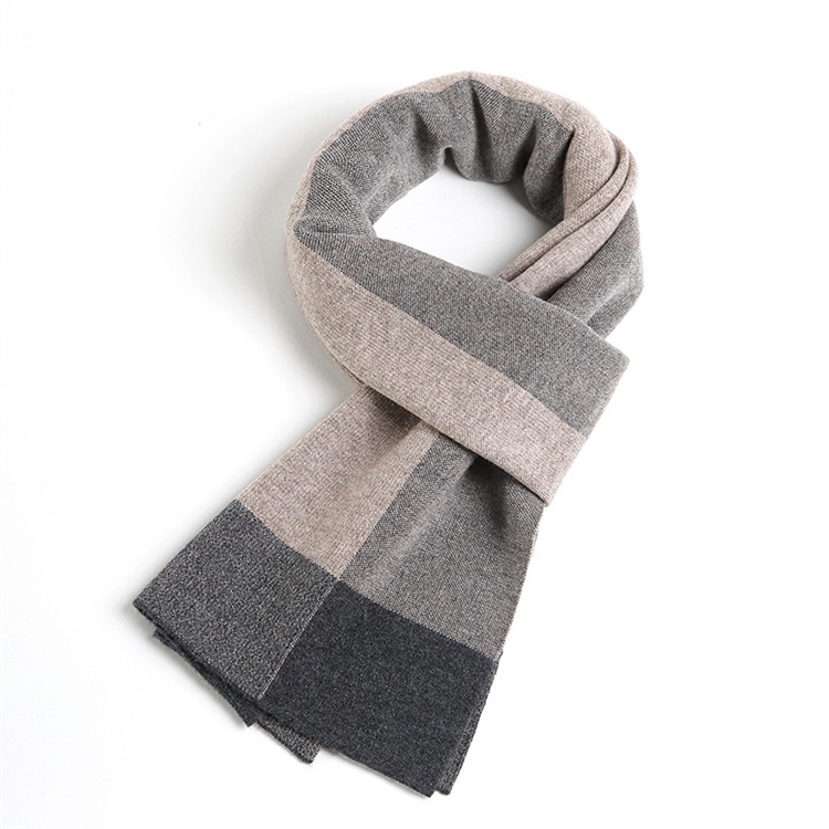 Mens Fashion Business Shawls And Scarves Luxury Knitted Scarf Wool Scarf For Men