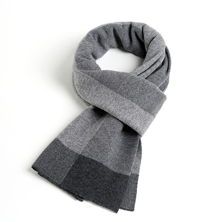 Mens Fashion Business Shawls And Scarves Luxury Knitted Scarf Wool Scarf For Men